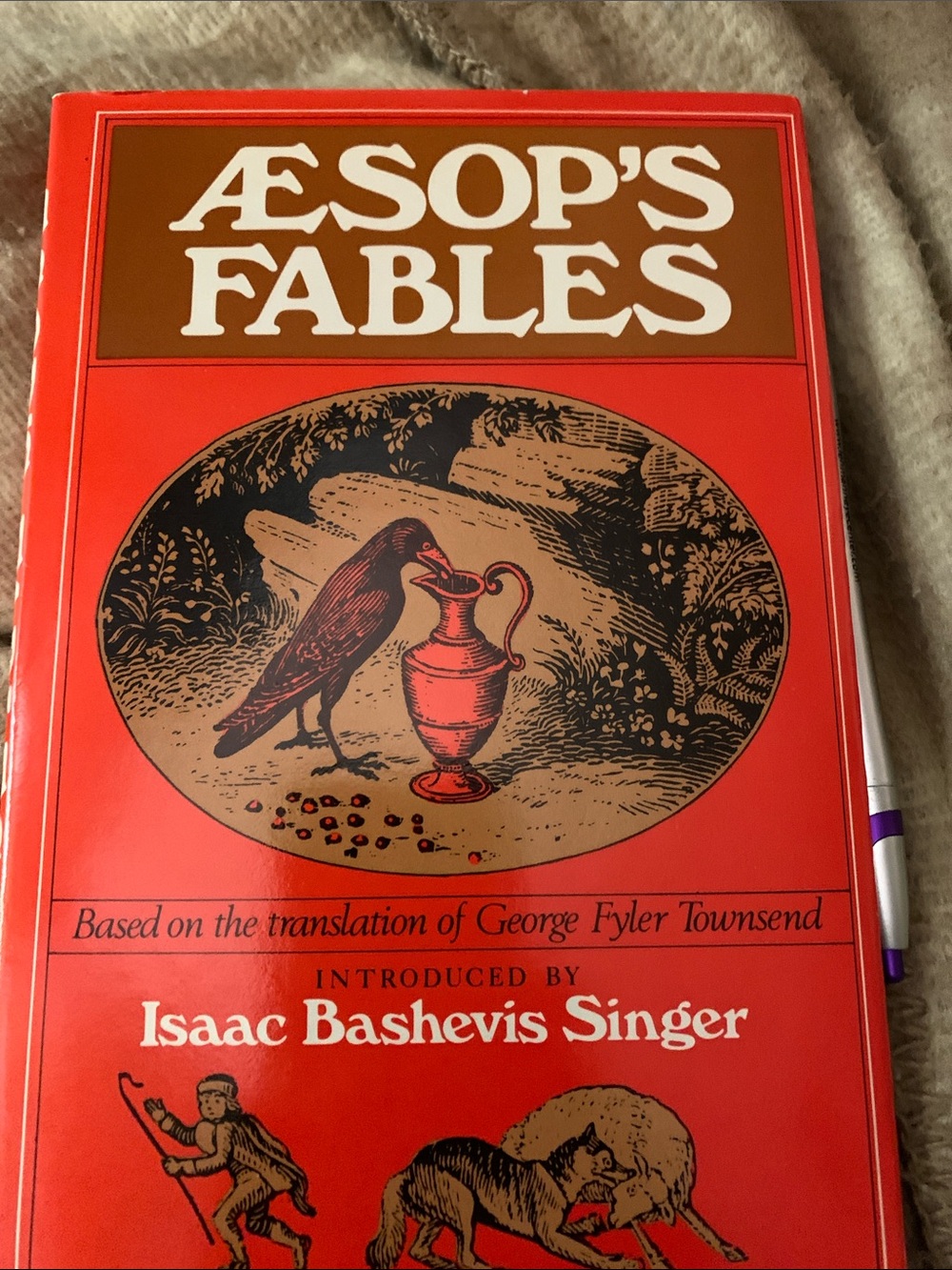 Vintage Aesop's Fables - Red Hardcover